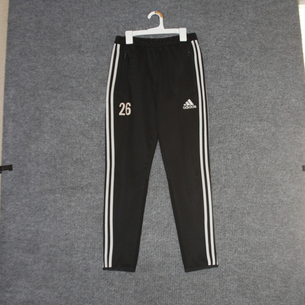 Adidas Pants Boys L‎ Black White Track Athletic Soccer Tiro Retro 3 Stripes